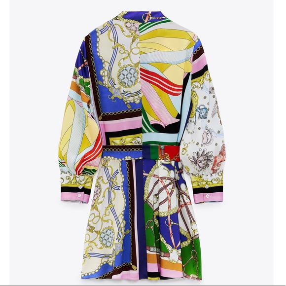 ZARA Chain Print Dress - Picture 15 of 16